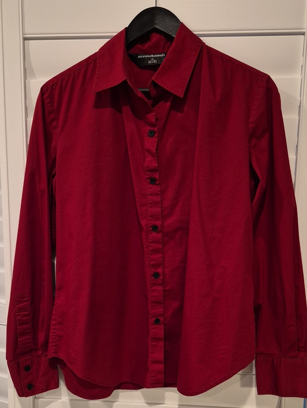Pierre Cardin Deep Red Long-Sleeve Button-Up Shirt